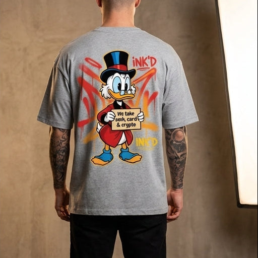 INK'D Oversized Grey T-Shirt