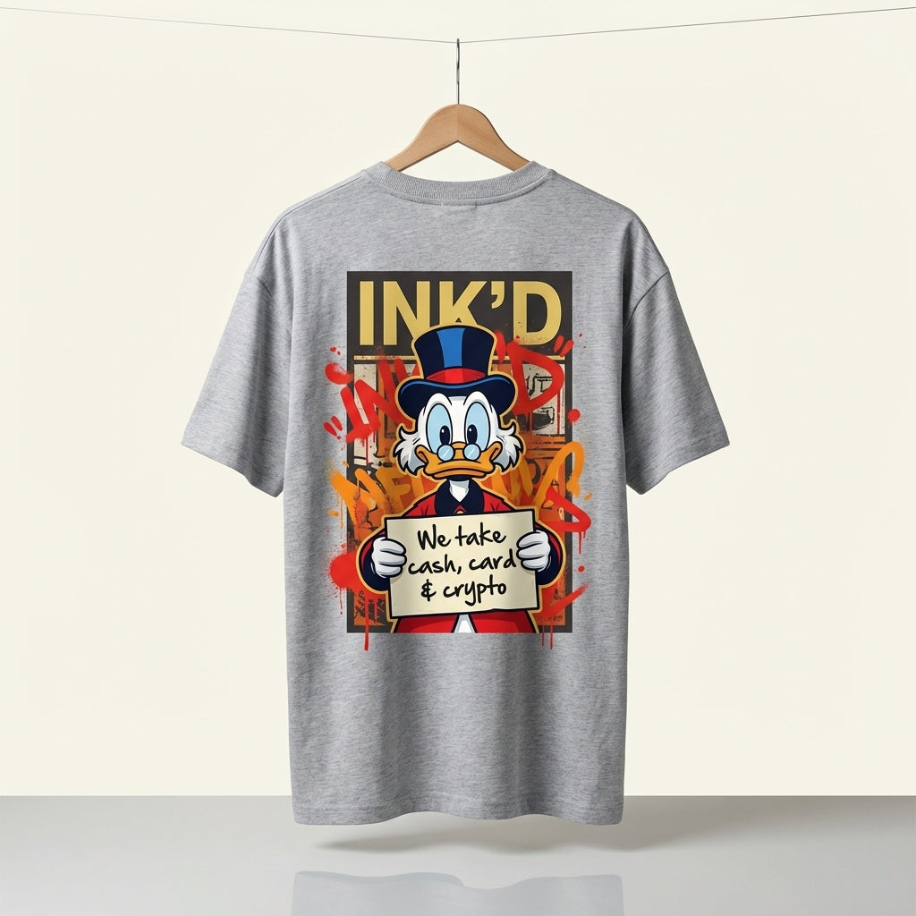 INK'D Oversized Grey T-Shirt