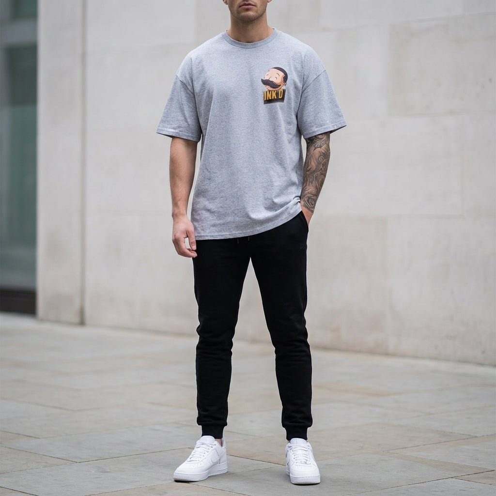 INK'D Oversized Grey T-Shirt