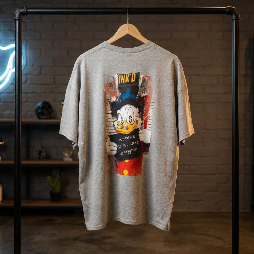 INK'D Oversized Grey T-Shirt