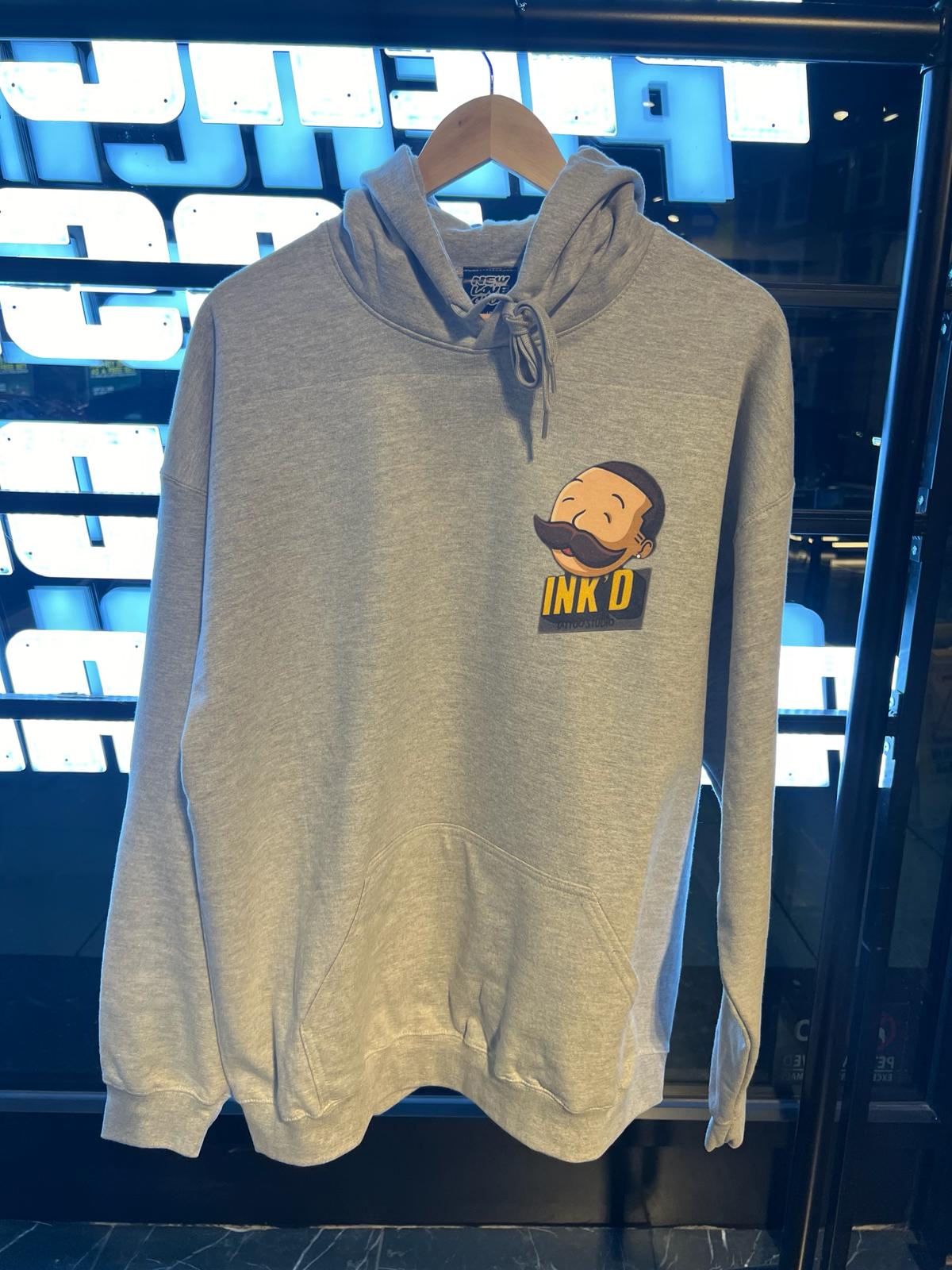INK'D Oversized Grey Hoodie