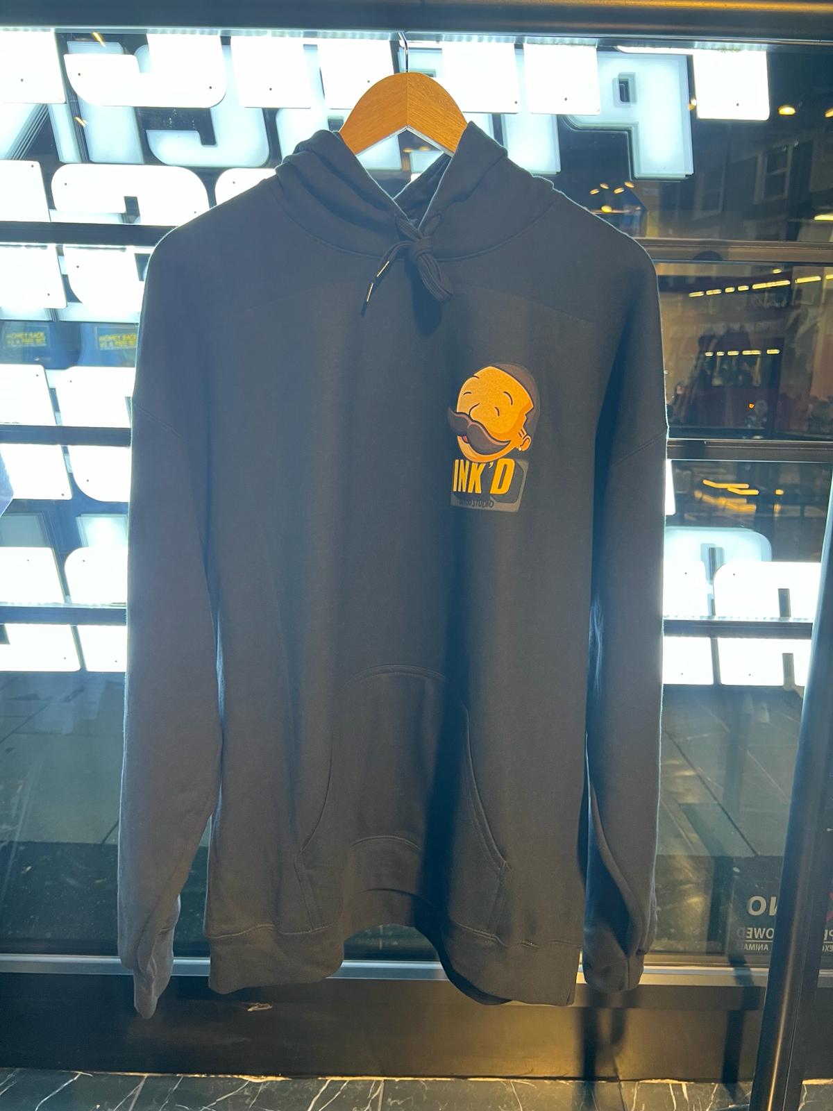 INK'D Oversized Black Hoodie