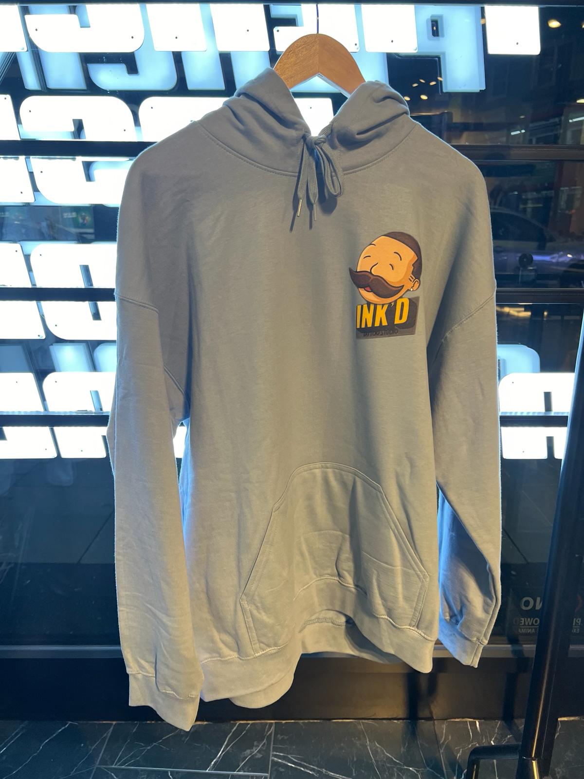 INK'D Oversized Blue Hoodie