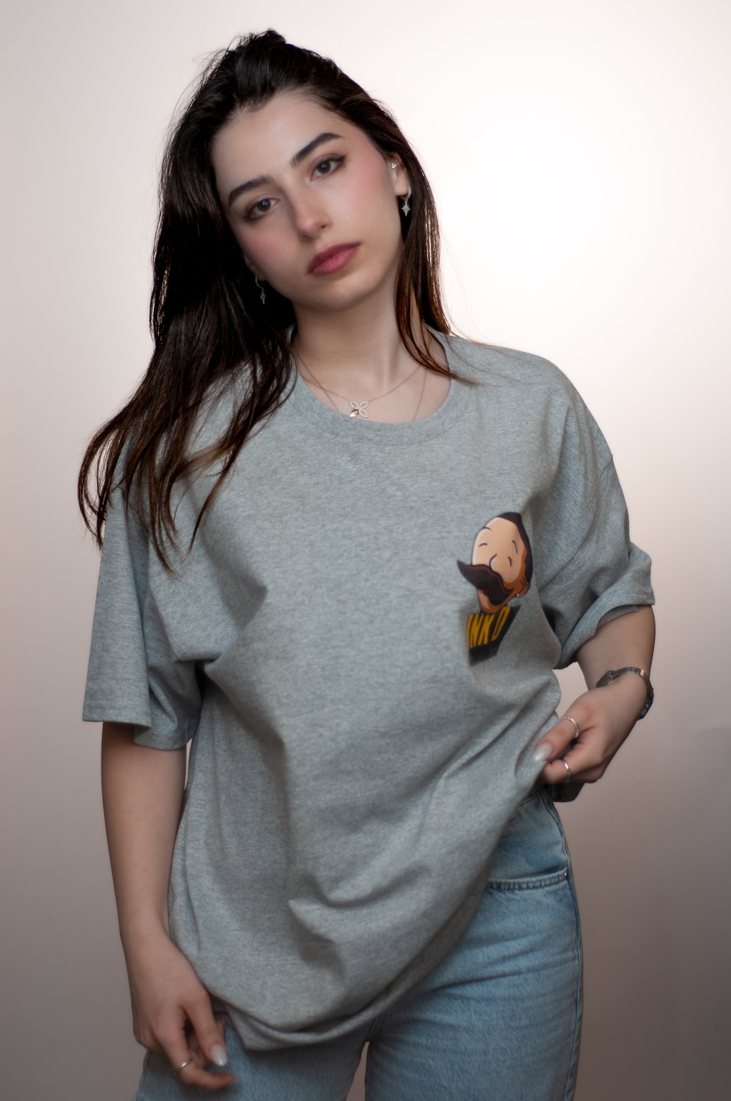INK'D Oversized Grey T-Shirt