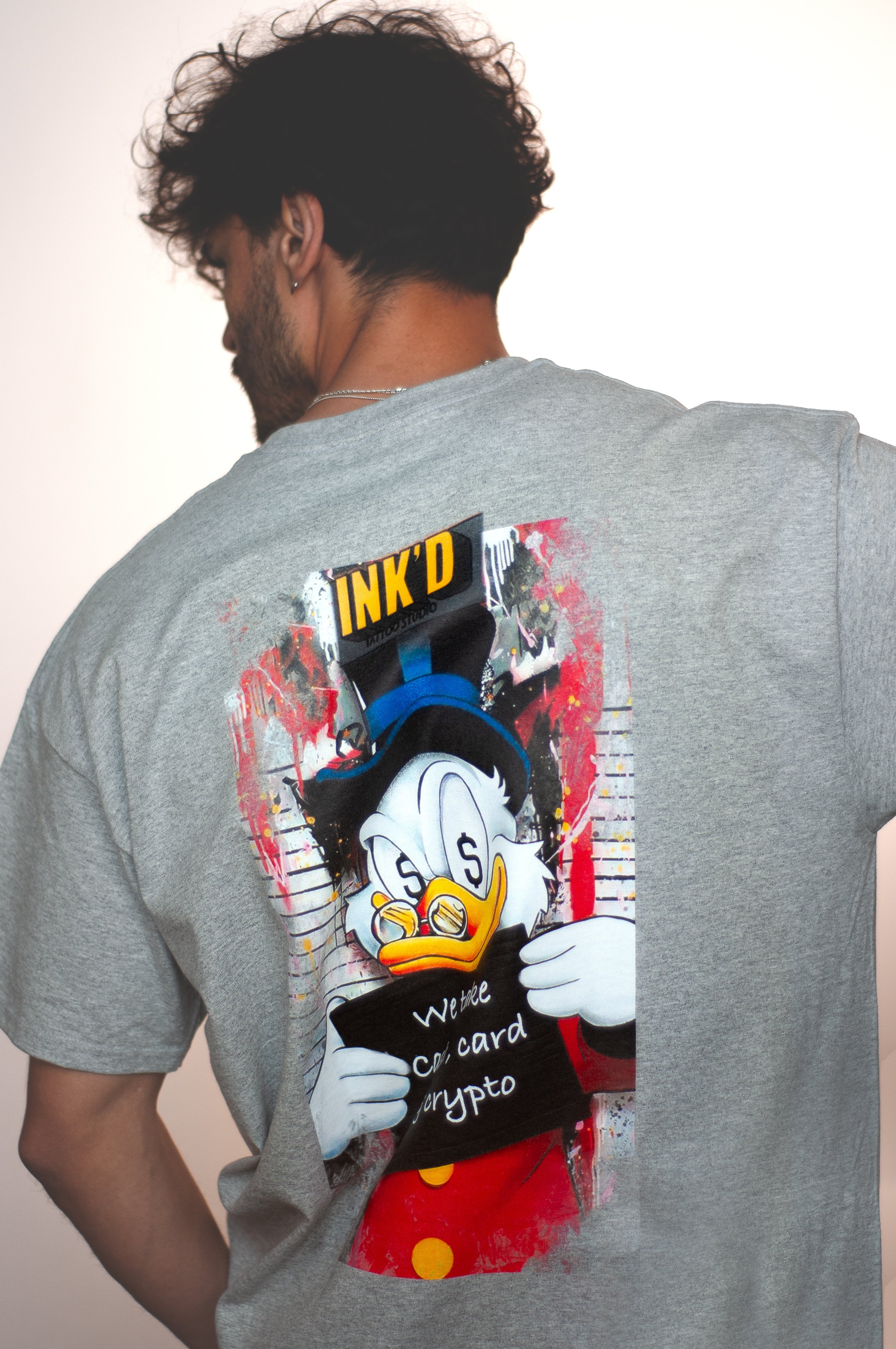 INK'D Oversized Grey T-Shirt