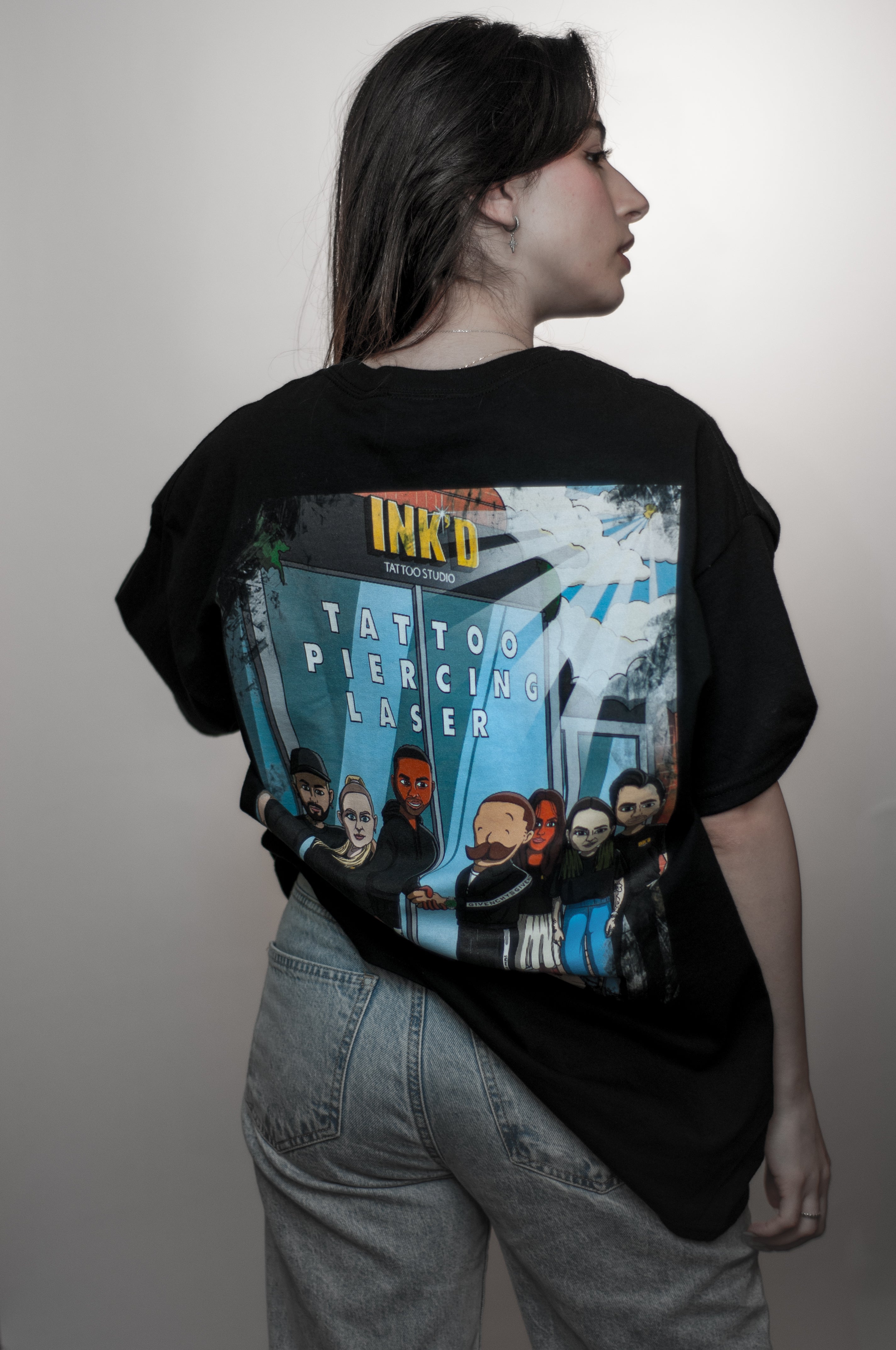 INK'D Black Oversized T-Shirt