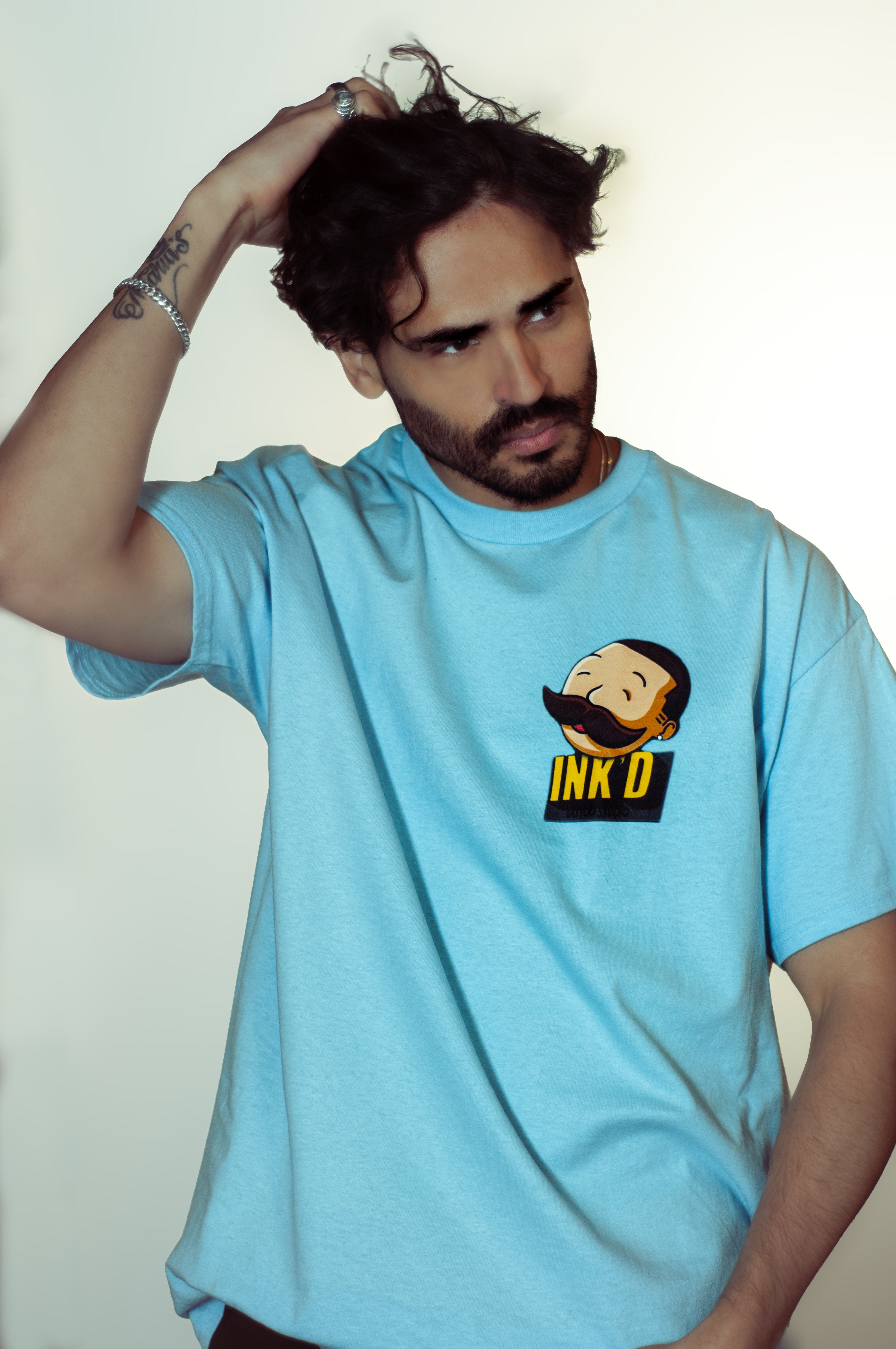 INK'D Oversized Blue T-Shirt