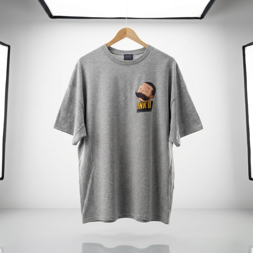 INK'D Oversized Grey T-Shirt