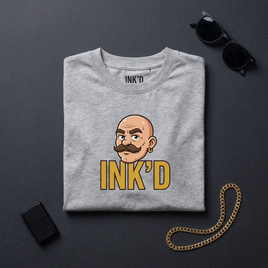 INK'D Oversized Grey T-Shirt