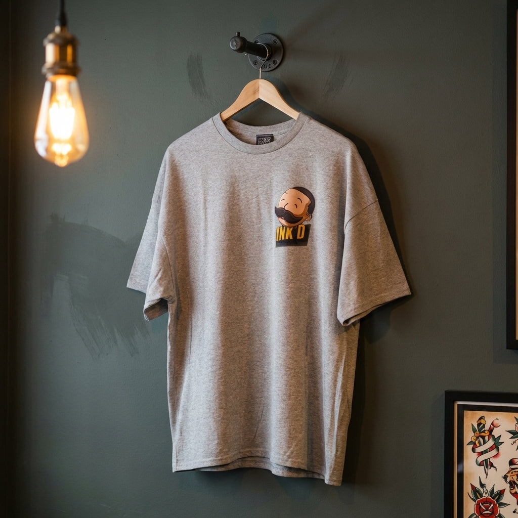 INK'D Oversized Grey T-Shirt