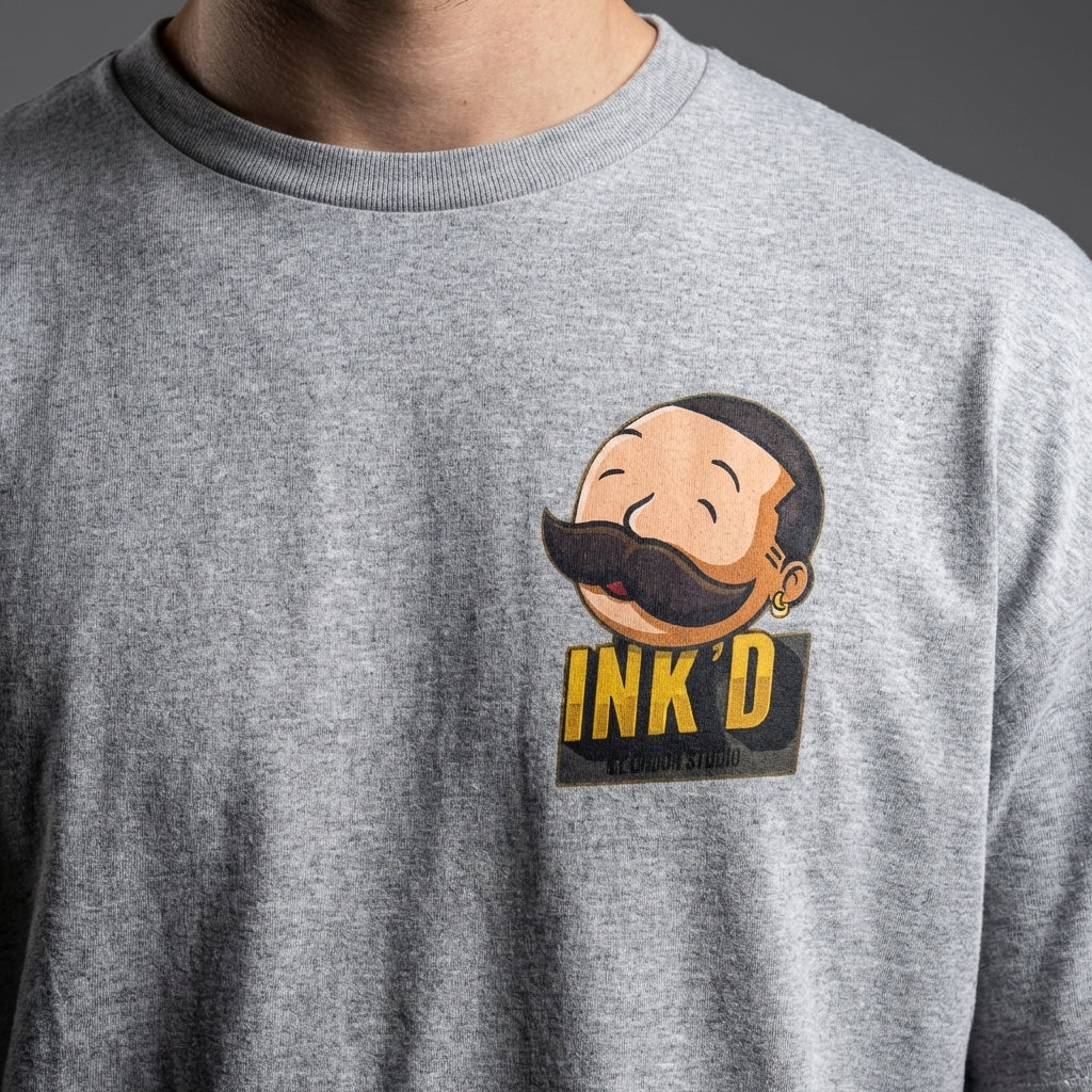 INK'D Oversized Grey T-Shirt